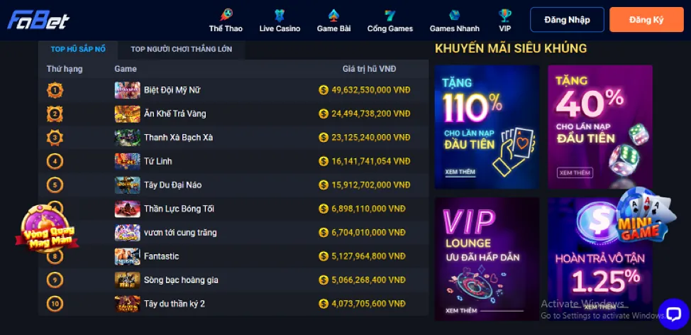 Sảnh sòng bạc trực tuyến của f66 app với các bàn chơi và dealer chuyên nghiệp